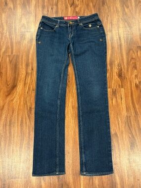 Apple Bottoms Dark Indigo Straight Leg Jeans